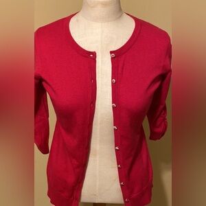 New York & Company Cardigan Sweater with Jeweled Buttons, XXL